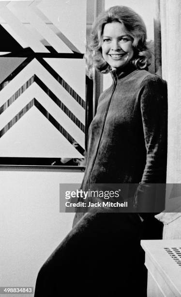 Portrait of American actress Ellen Burstyn, New York, 1975. She had recently received the Academy Award for Best Actress for her starring role in the...