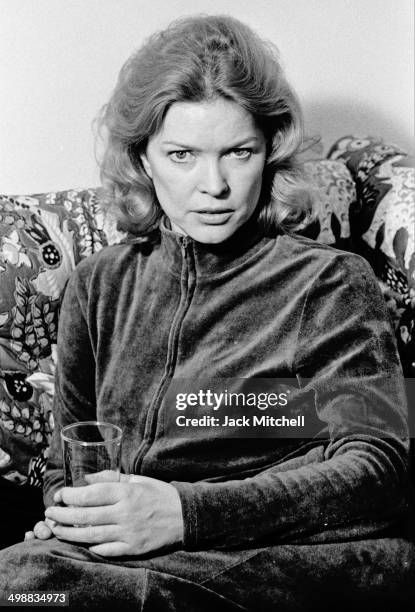 Portrait of American actress Ellen Burstyn, New York, 1975. She had recently received the Academy Award for Best Actress for her starring role in the...