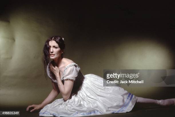 Portrait of Italian ballet dancer Carla Fracci, New York, 1991.