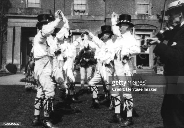 Bidford Morris Dancers, Redditch, Worcestershire, 2 June 1906. John Robbins , Edward Salisbury, Herbert Smith, John Smith, Alfred Bott, Henry...