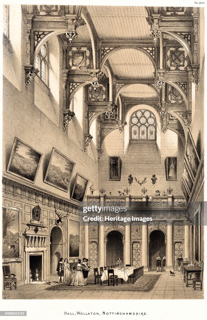 Interior of the Great Hall, Wollaton Hall, Nottingham,... News Photo ...