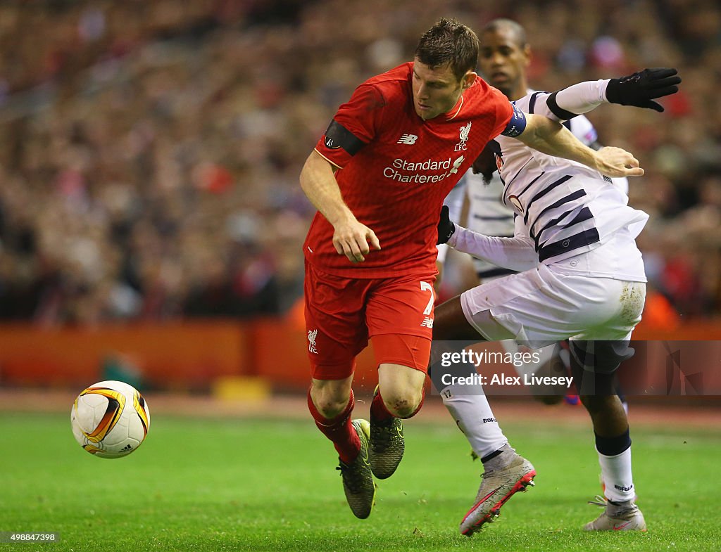 Liverpool FC v FC Girondins de Bordeaux - UEFA Europa League