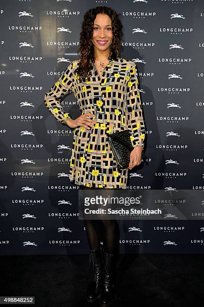Annabelle Mandeng attends the Longchamp store opening on November 26, 2015 in Cologne, Germany.