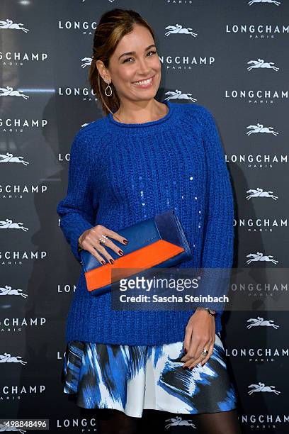 Jana Ina Zerella attends the Longchamp store opening on November 26, 2015 in Cologne, Germany.
