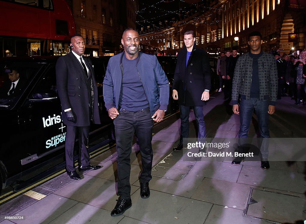 Idris Elba And Superdry Launch Their New Premium Menswear Collection At Their Flagship Regent Street Store