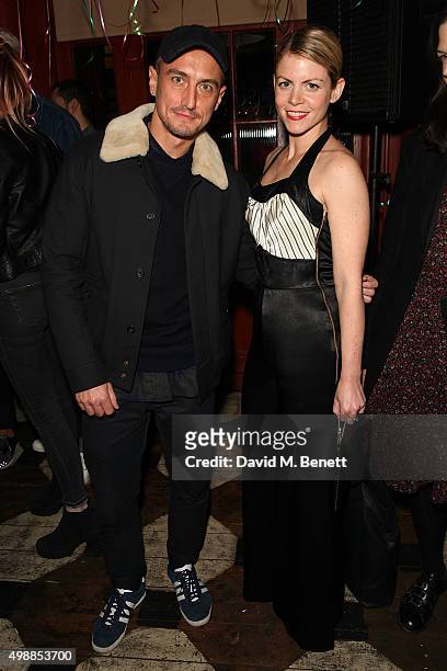 Richard Nicoll and Jamie Perlman attend Thanksgiving At The Richmond on November 26, 2015 in London, England.