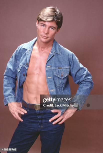 Portrait of American actor Jan-Michael Vincent, 1978.