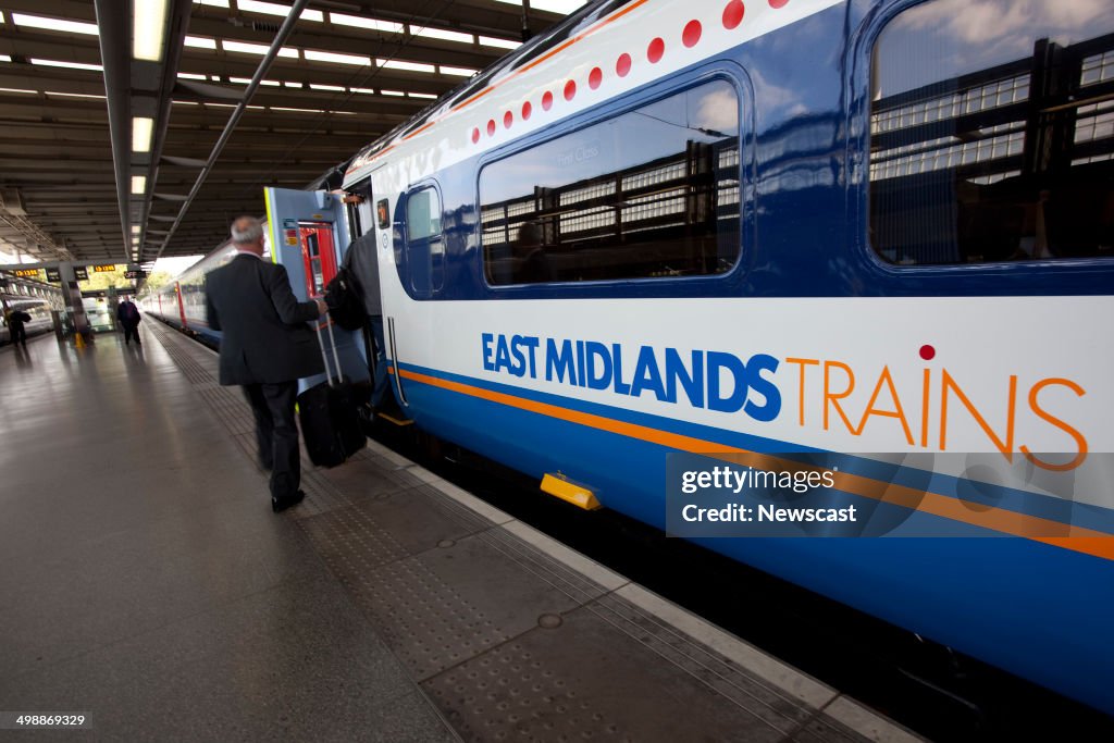 East Midlands Trains services at St Pancras station.