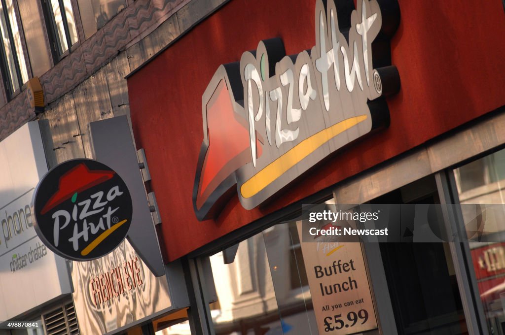 Picture shiows: A Pizza Hut restaurant.