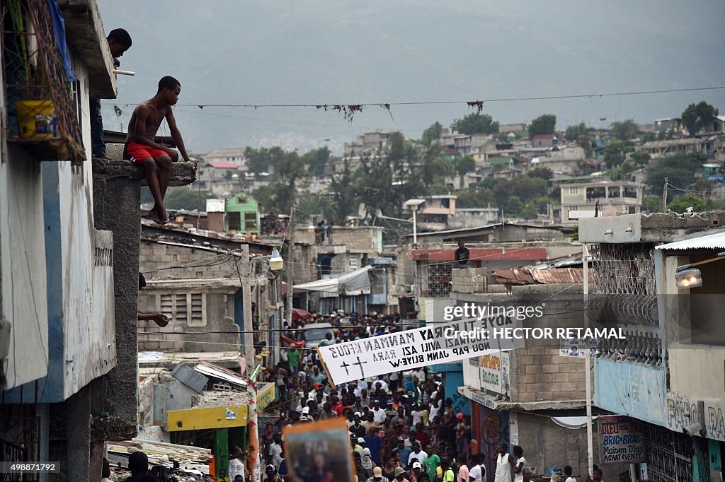 HAITI-VOTE-ELECTIONS-PROTEST