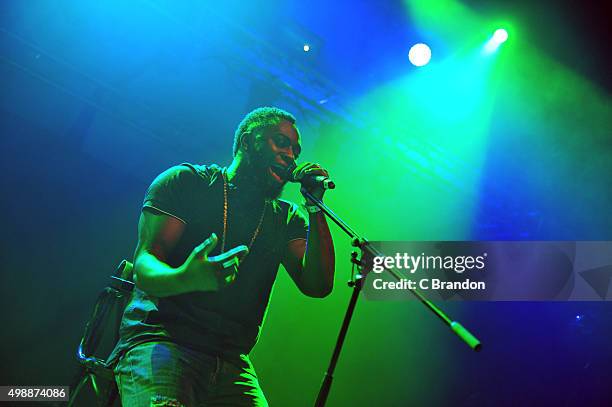 Cadet performs on stage at the O2 Shepherd's Bush Empire on November 26, 2015 in London, England.