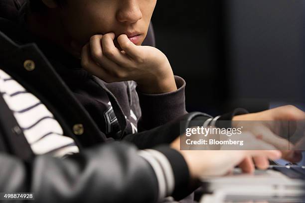 Korean Using Computer 110 Korea University Business School Stock Photos, High-Res Pictures ...