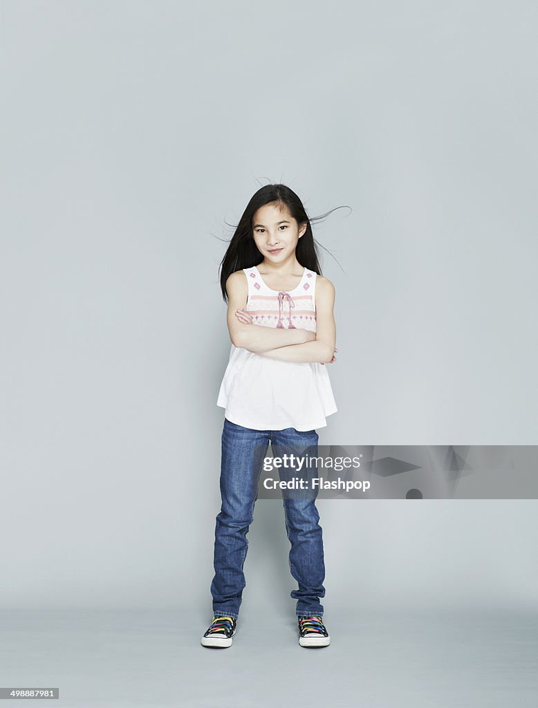 Portrait of girl smiling