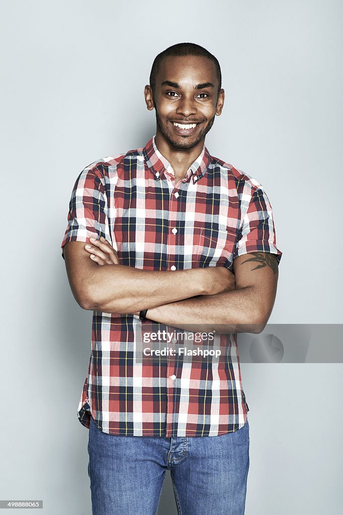 Portrait of man smiling