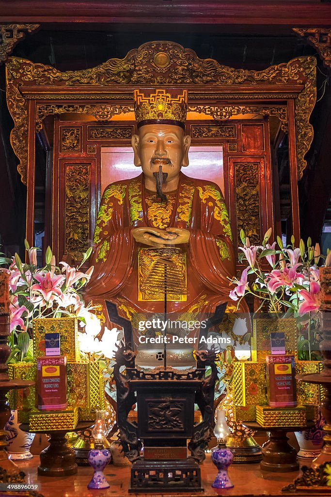 Altar in temple, Hanoi, Vietnam