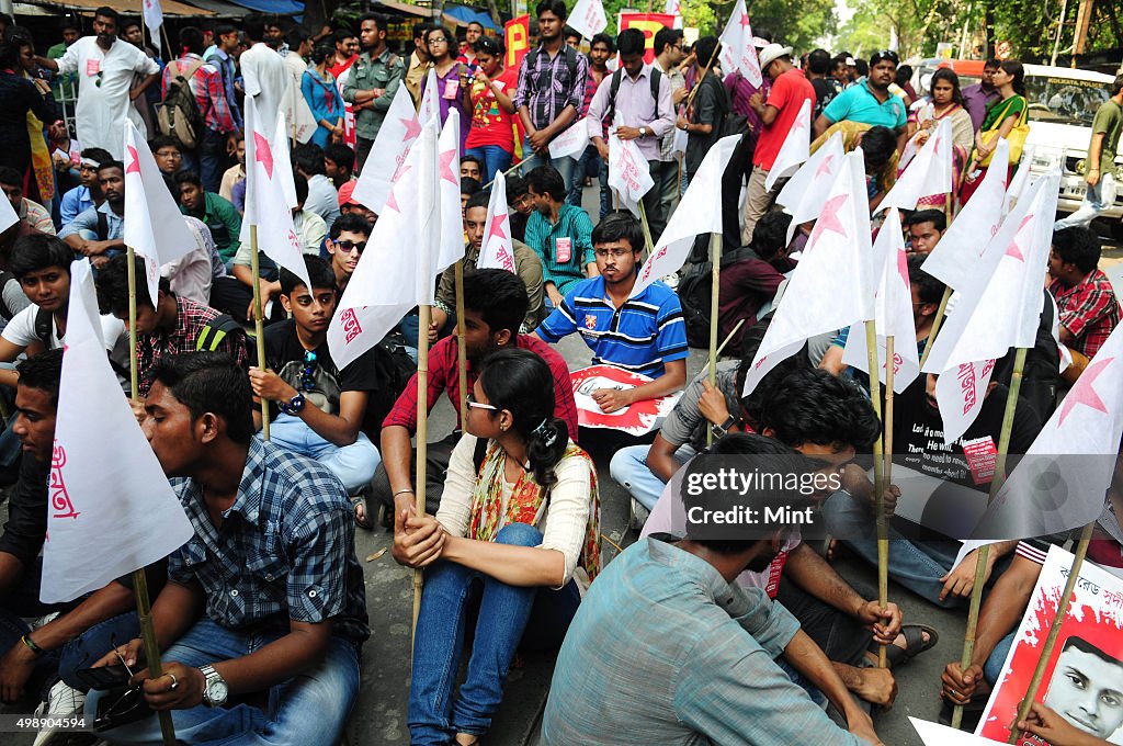 Four Left Student Organisations Organise Rally In Kolkata