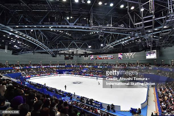 General view of the Big Hat during the day one of the NHK Trophy ISU Grand Prix of Figure Skating 2015 at the Big Hat on November 27, 2015 in Nagano,...