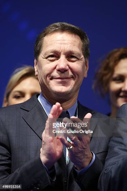 Deputy Prime Minister of Russia Alexander Zhukov attends the 'Peace And Sport' : Closing Plenary In Monaco at Grimaldi Forum on November 27, 2015 in...