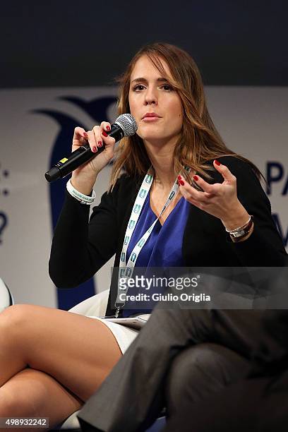 Nevena Vukasinovic attends the 'Peace And Sport' : Closing Plenary In Monaco at Grimaldi Forum on November 27, 2015 in Monaco, Monaco.