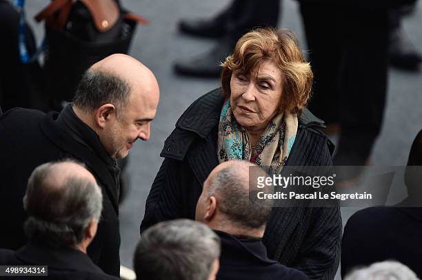 Edith Cresson attends The National Tribute to The Victims of The Paris Terrorist Attacks at Les Invalides on November 27, 2015 in Paris, France.