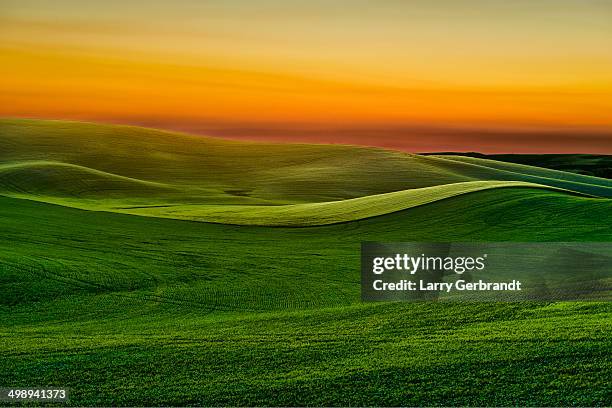 sunset near moscow idaho-palouse series - moscow foto e immagini stock