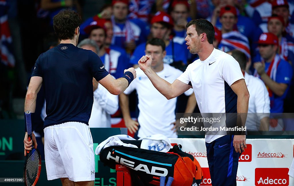 Belgium v Great Britain: Davis Cup Final 2015 - Day One