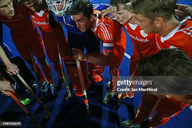 Robert van der Horst captain of Netherlands during the match between Netherlands and Germany on day one of The Hero Hockey League World Final at the...