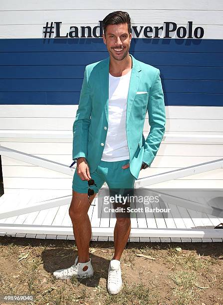 The Bachelor's Sam Wood attends Land Rover Polo In The City on November 28, 2015 in Melbourne, Australia.