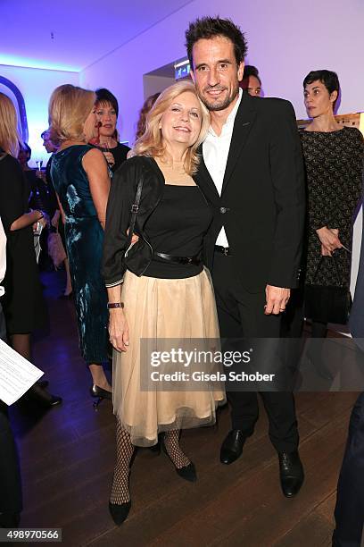 Sabine Postel and Oliver Mommsen, Tatort, during the ARD advent dinner hosted by the program director of the tv station Erstes Deutsches Fernsehen at...