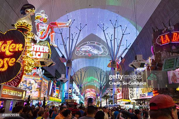 fremont street las vegas - las vegas show stock pictures, royalty-free photos & images