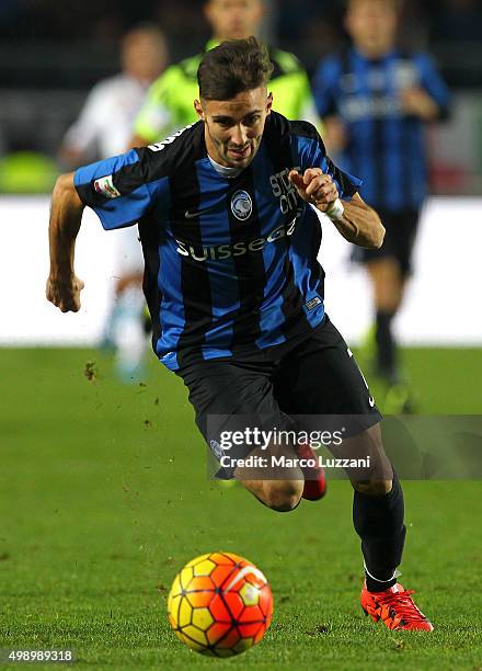 Marco D Alessandro of Atalanta BC in action during the Serie A match between Atalanta BC and Torino FC at Stadio Atleti Azzurri d'Italia on November...