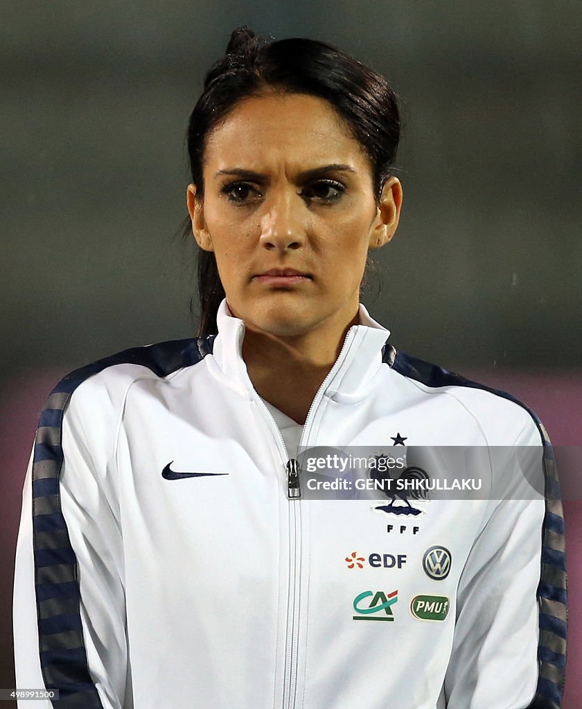 France's Louisa Necib looks on prior to the womens Euro 2017