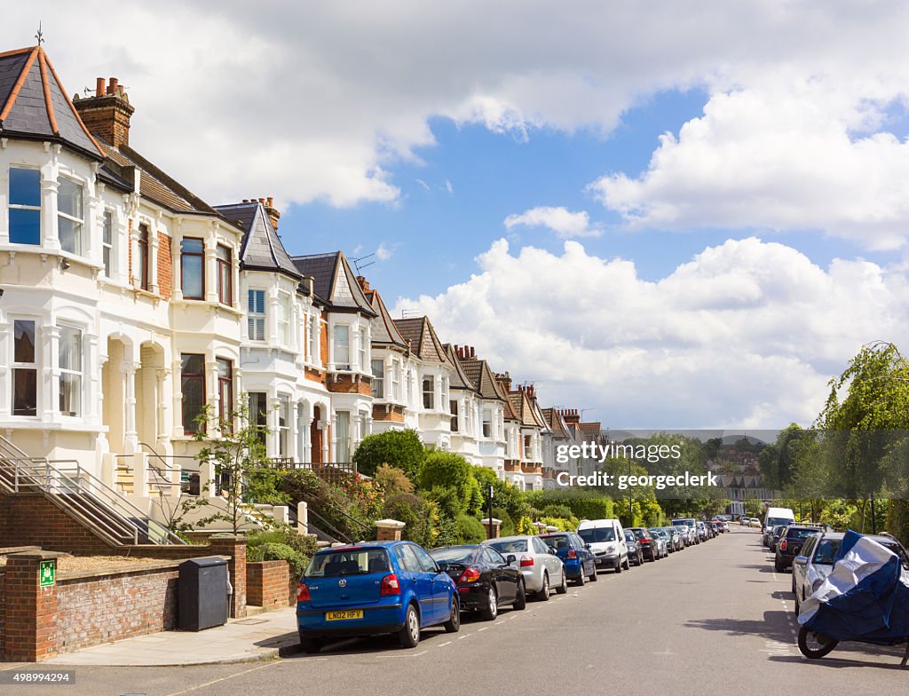 Nord di Londra, West Hampstead strada residenziale
