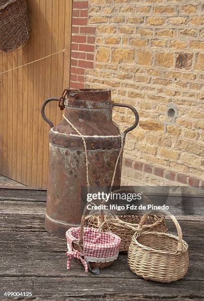 the baskets - beuvron en auge stock pictures, royalty-free photos & images