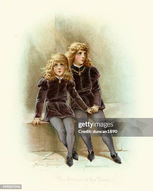 princes in the tower - prince stock illustrations