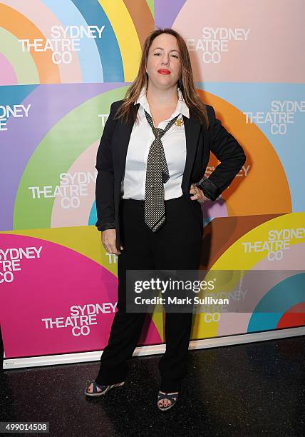 Sacha Horler arrives ahead of the opening night of King Lear at Sydney Theatre Company on November 28, 2015 in Sydney, Australia.