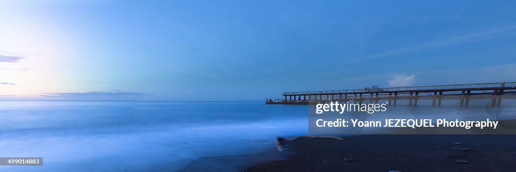 Pontoon on the beach