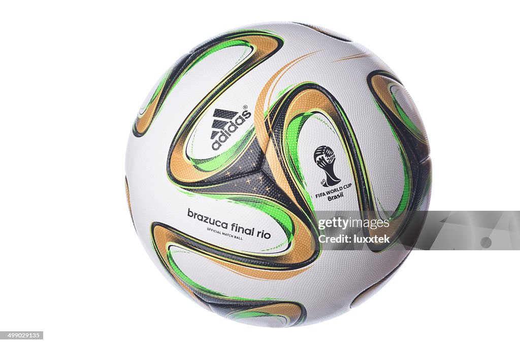 Isolated Brazuca Football For The Brazil Worldcup Final High-Res