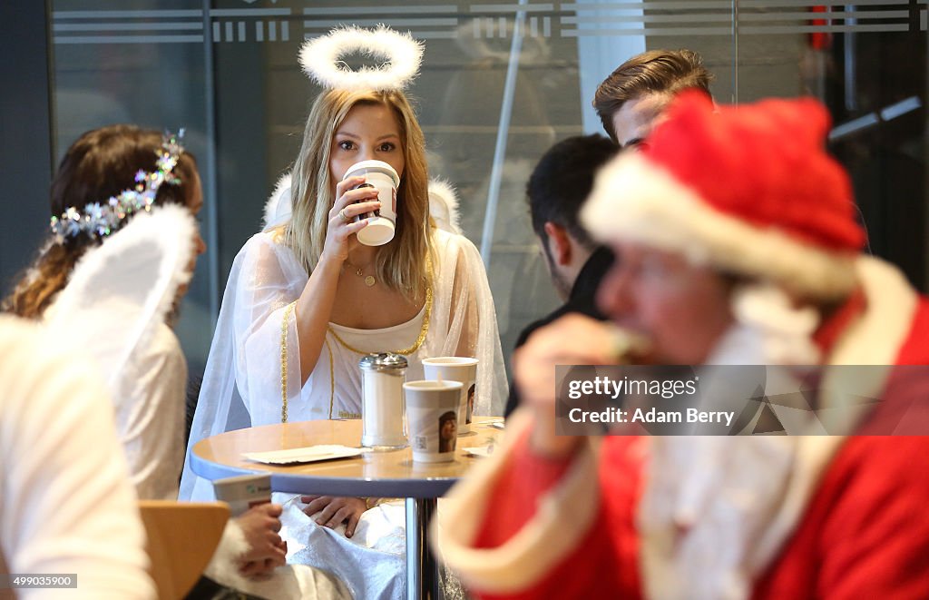 Volunteer Student Santas Prepare For Christmas Season