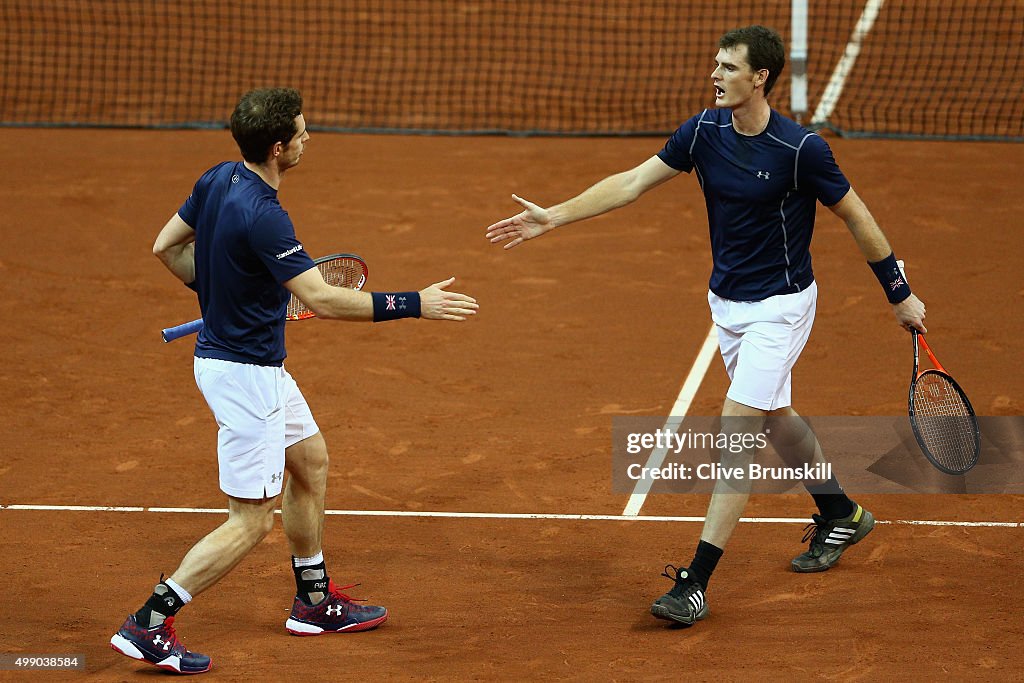 Belgium v Great Britain: Davis Cup Final 2015 - Day Two