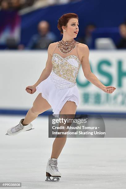 Ashley Wagner of the USA competes in the ladies's free skating during the day two of the NHK Trophy ISU Grand Prix of Figure Skating 2015 at the Big...