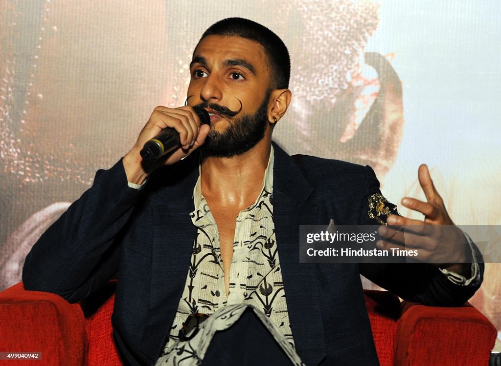 Bollywood Actor Ranveer Singh Promotes His Upcoming Film Bajirao Mastani