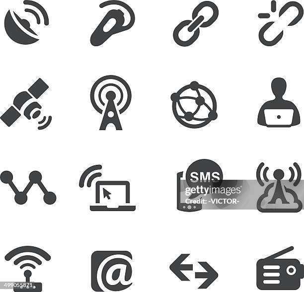 ilustraciones, imágenes clip art, dibujos animados e iconos de stock de de acme iconos de comunicación serie - radio hardware audio