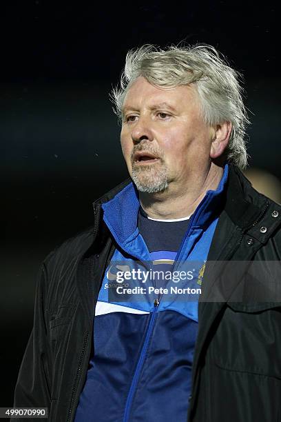 Yeovil Town manager Paul Sturrock looks on during the Sky Bet League Two match between Northampton Town and Yeovil Town at Sixfields Stadium on...