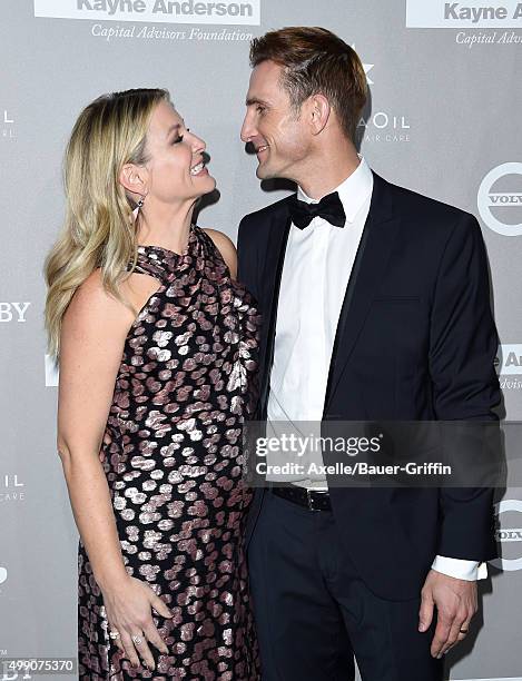 Actress Jessica Capshaw and entrepreneur Christopher Gavigan attend the 2015 Baby2Baby Gala at 3LABS on November 14, 2015 in Culver City, California.