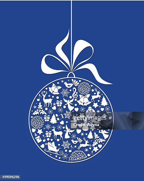 christmas bauble - fire ice ball stock illustrations