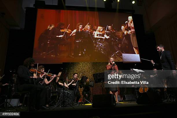 Singer Anastacia performs during The Children For Peace Gala on November 28, 2015 at Spazio Novecento in Rome, Italy.