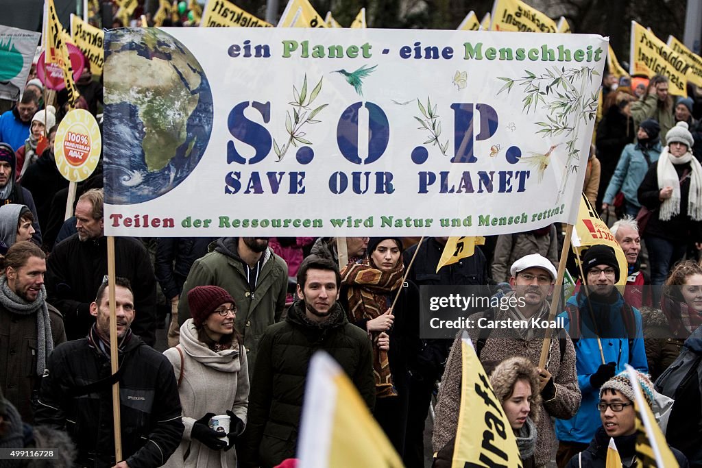 Global Climate March In Berlin