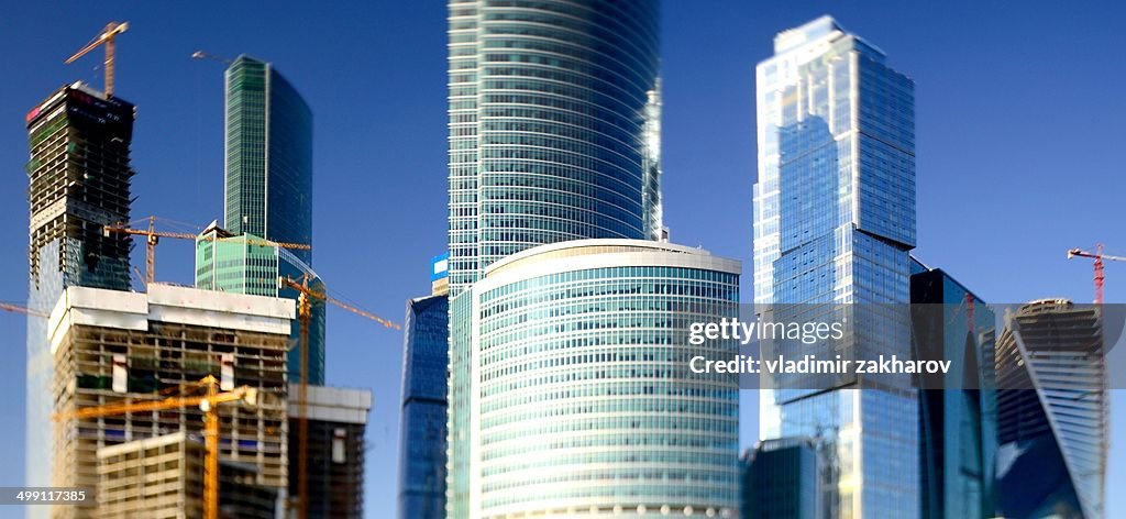 Moscow City skyscrapers