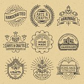 Grunge Hipster Retro Design Insignias Logotypes Set 12.